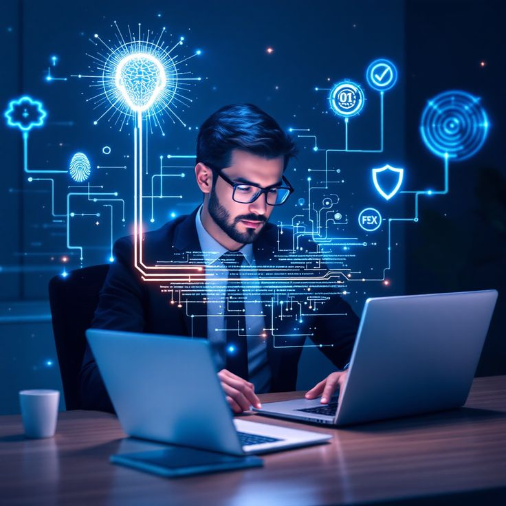 Team working in office